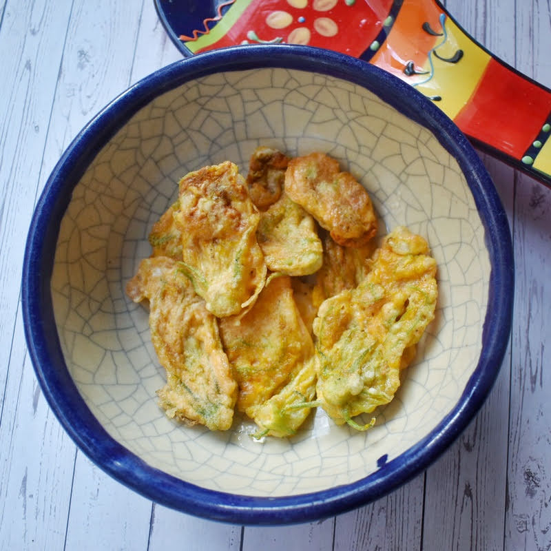 Courgette/ Squash Blossom fritters Maker gardener