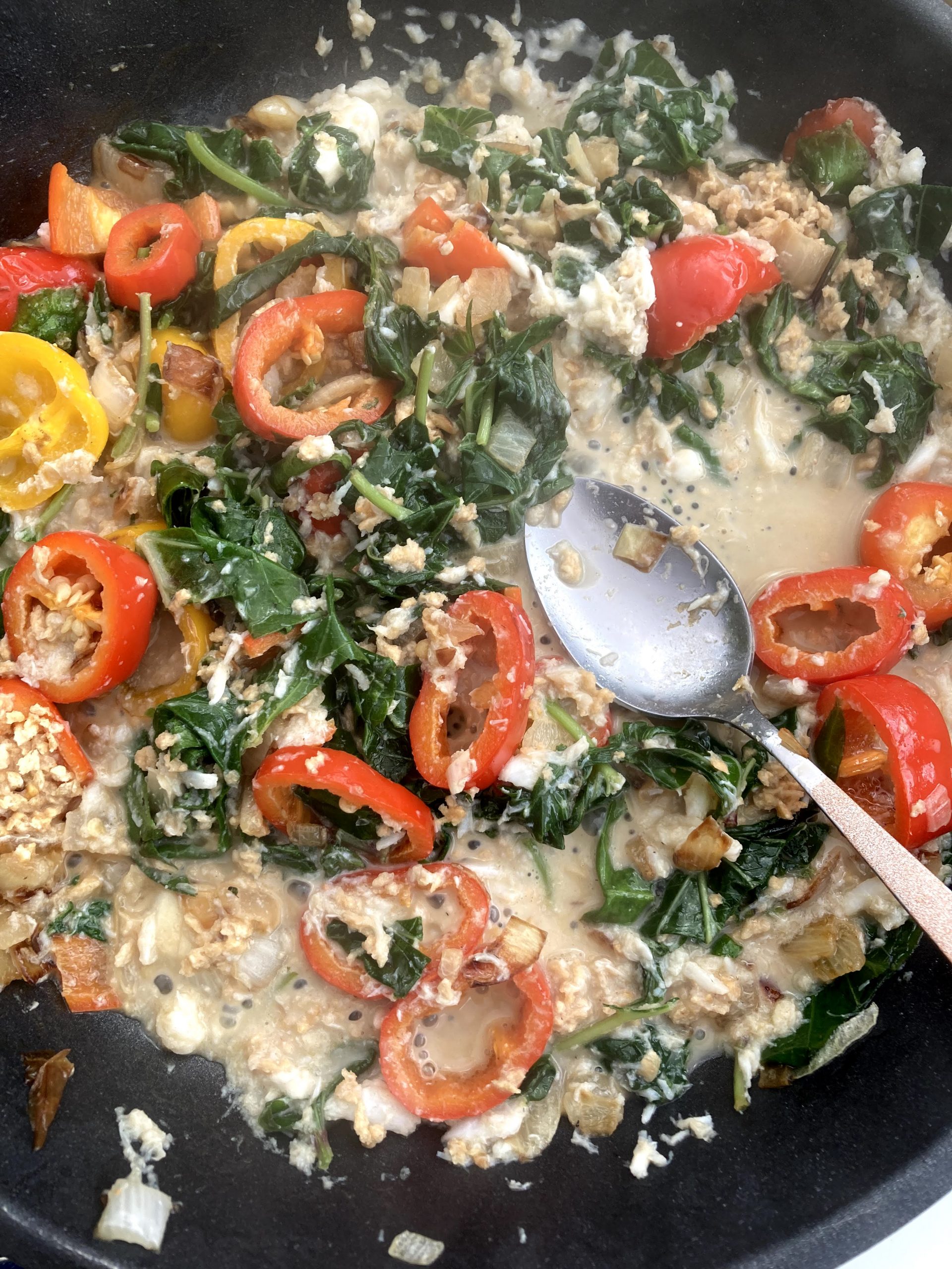 Sweet potato leaves with crab meat - Makergardener