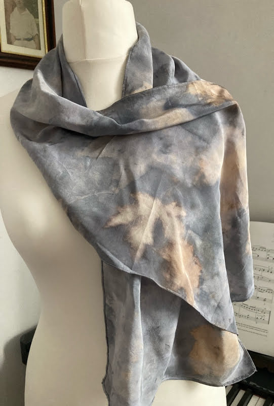 Botanical printed silk scarf - Makergardener